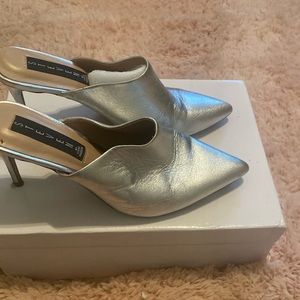 Silver Steve Madden Size 7.5 Stilleto heel